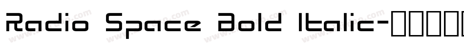 Radio Space Bold Italic字体转换